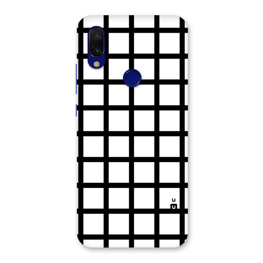 Aesthetic Grid Lines Back Case for Redmi 7