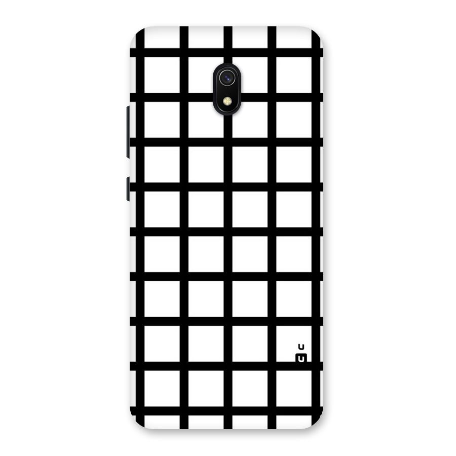 Aesthetic Grid Lines Back Case for Redmi 8A