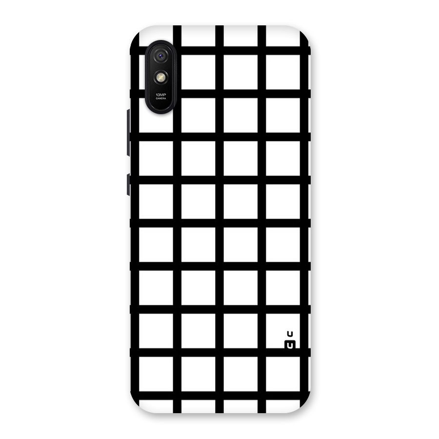Aesthetic Grid Lines Back Case for Redmi 9A