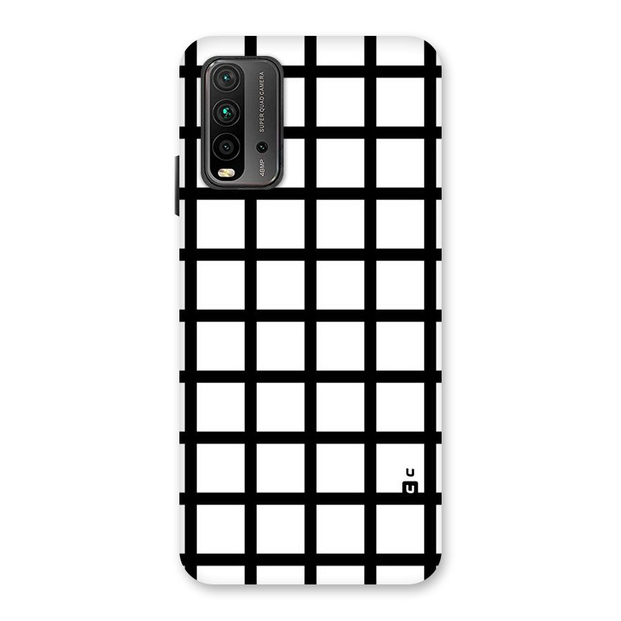 Aesthetic Grid Lines Back Case for Redmi 9 Power