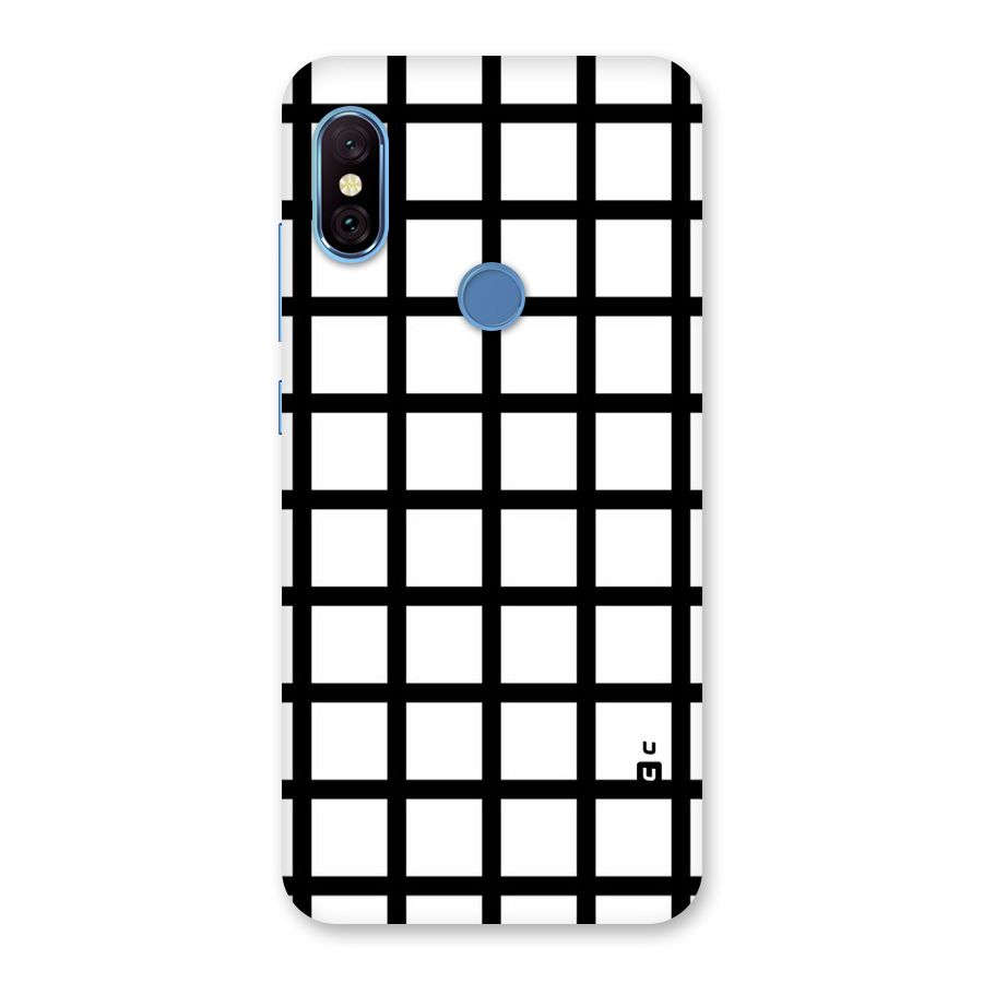 Aesthetic Grid Lines Back Case for Redmi Note 6 Pro