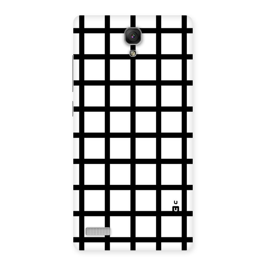 Aesthetic Grid Lines Back Case for Redmi Note Prime