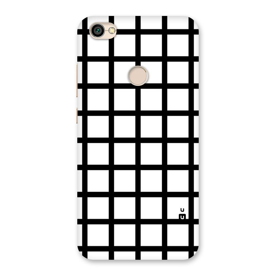 Aesthetic Grid Lines Back Case for Redmi Y1 2017