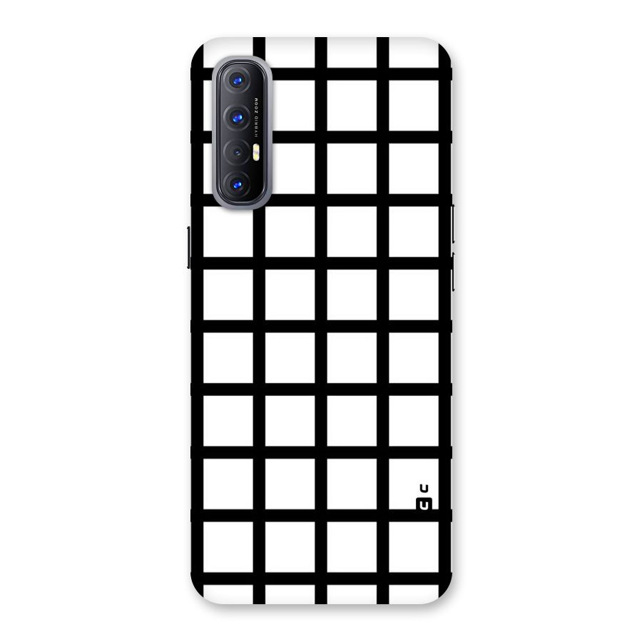 Aesthetic Grid Lines Back Case for Reno3 Pro