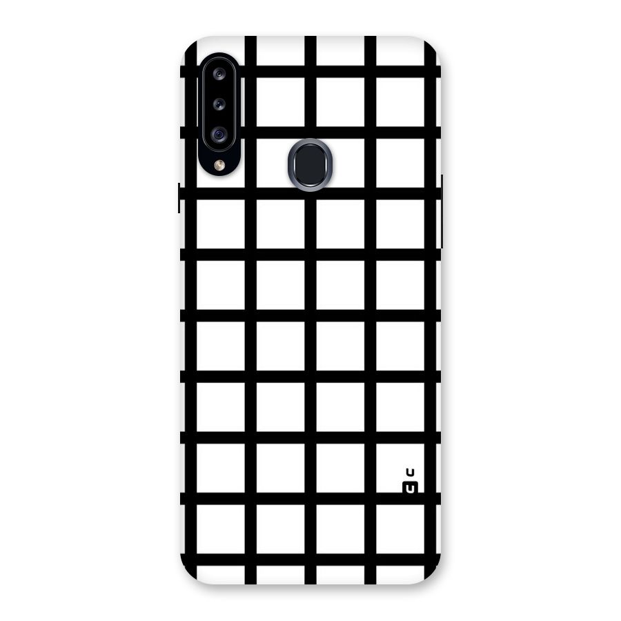 Aesthetic Grid Lines Back Case for Samsung Galaxy A20s