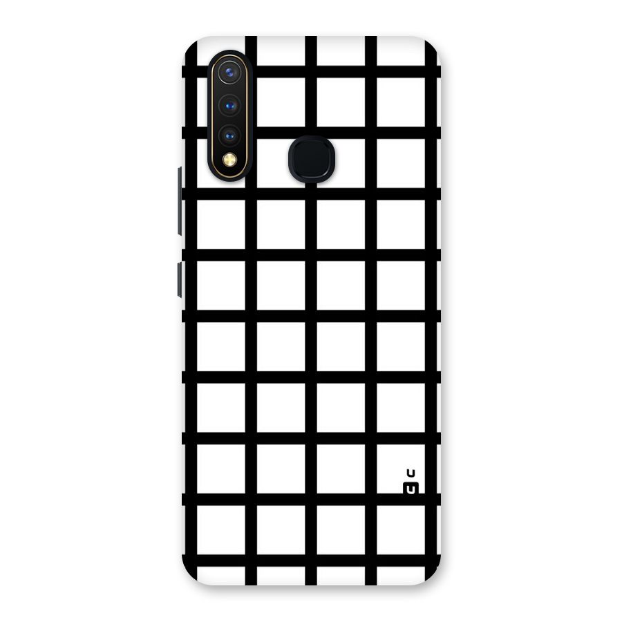 Aesthetic Grid Lines Back Case for Vivo U20