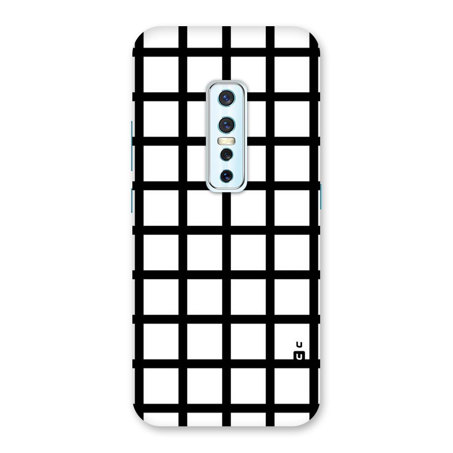 Aesthetic Grid Lines Back Case for Vivo V17 Pro