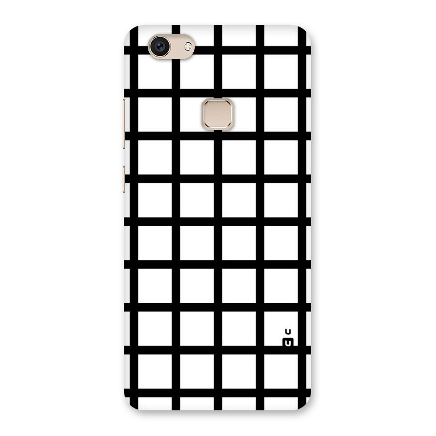 Aesthetic Grid Lines Back Case for Vivo V7
