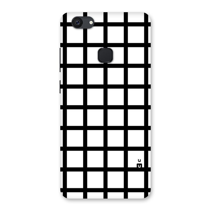 Aesthetic Grid Lines Back Case for Vivo V7 Plus