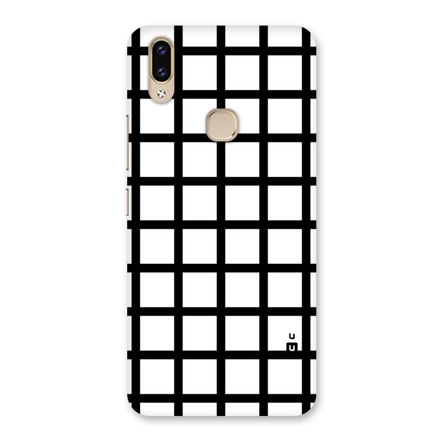 Aesthetic Grid Lines Back Case for Vivo V9 Youth
