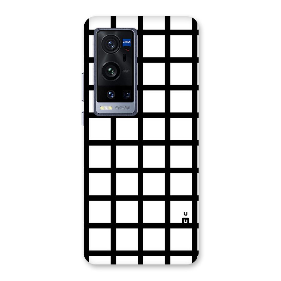 Aesthetic Grid Lines Back Case for Vivo X60 Pro Plus