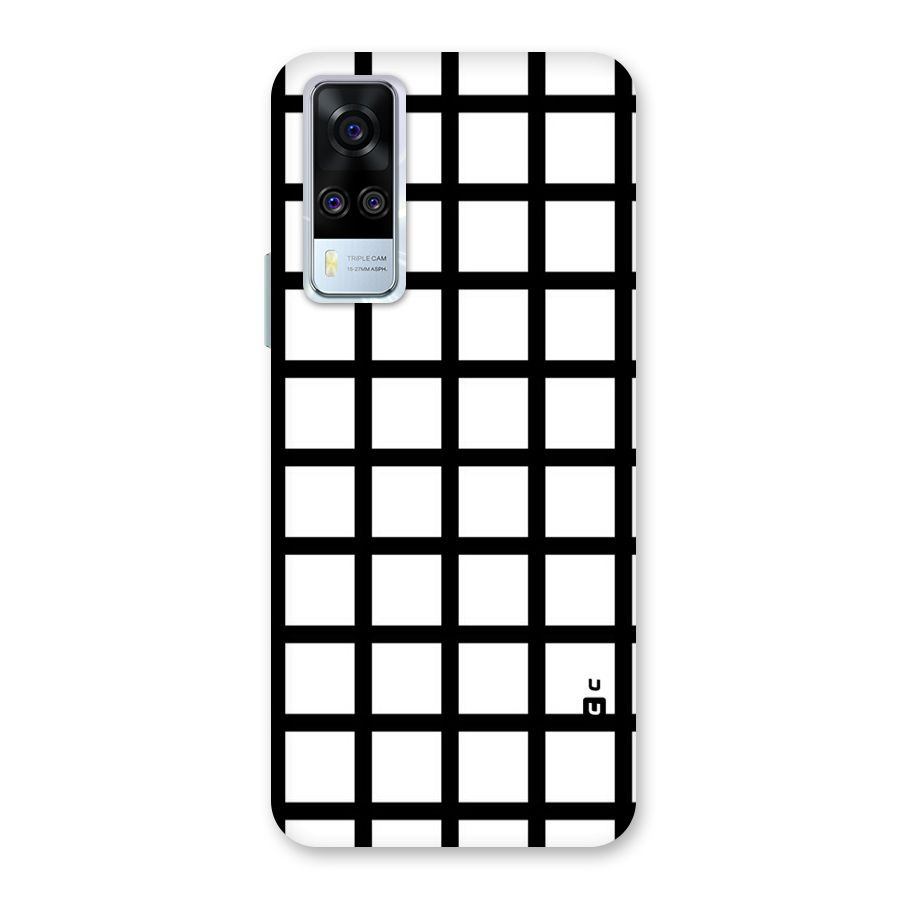Aesthetic Grid Lines Back Case for Vivo Y31