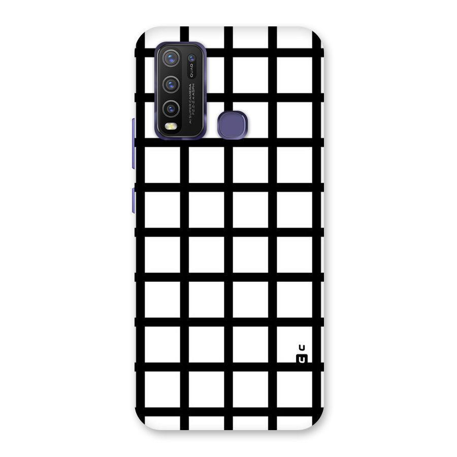 Aesthetic Grid Lines Back Case for Vivo Y50