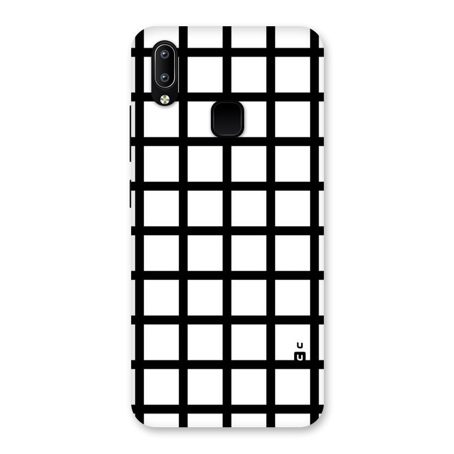 Aesthetic Grid Lines Back Case for Vivo Y93