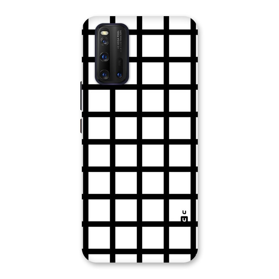 Aesthetic Grid Lines Back Case for Vivo iQOO 3