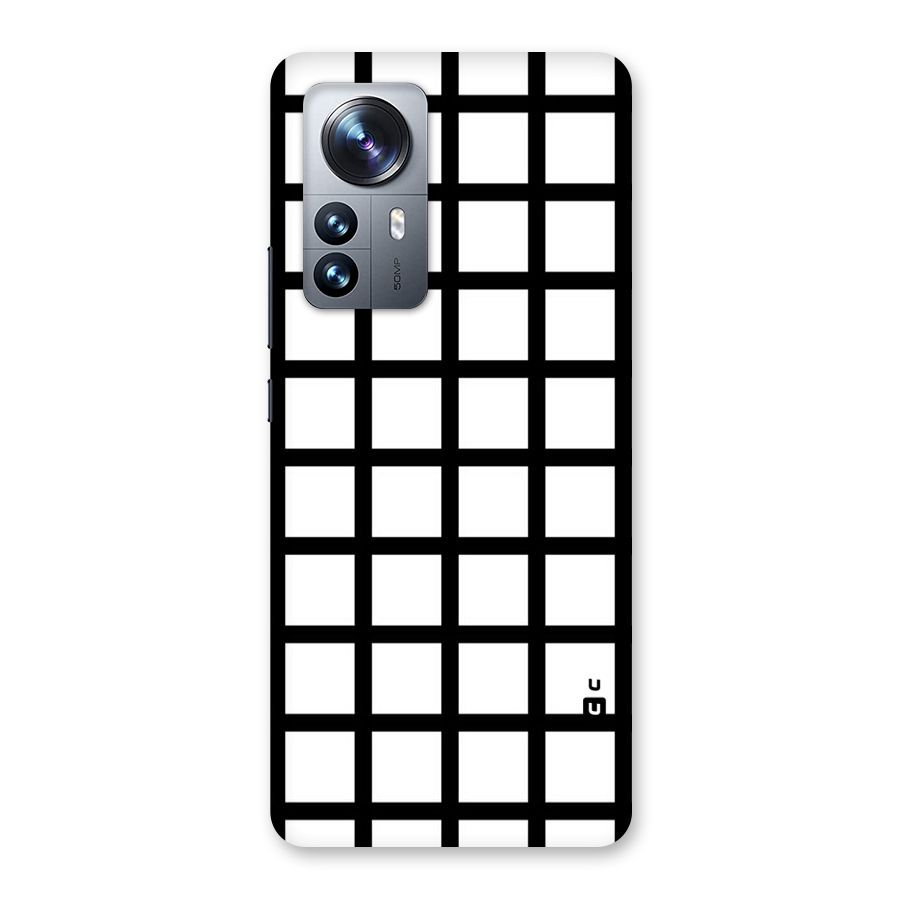 Aesthetic Grid Lines Back Case for Xiaomi 12 Pro