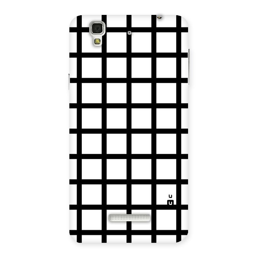 Aesthetic Grid Lines Back Case for Yu Yureka