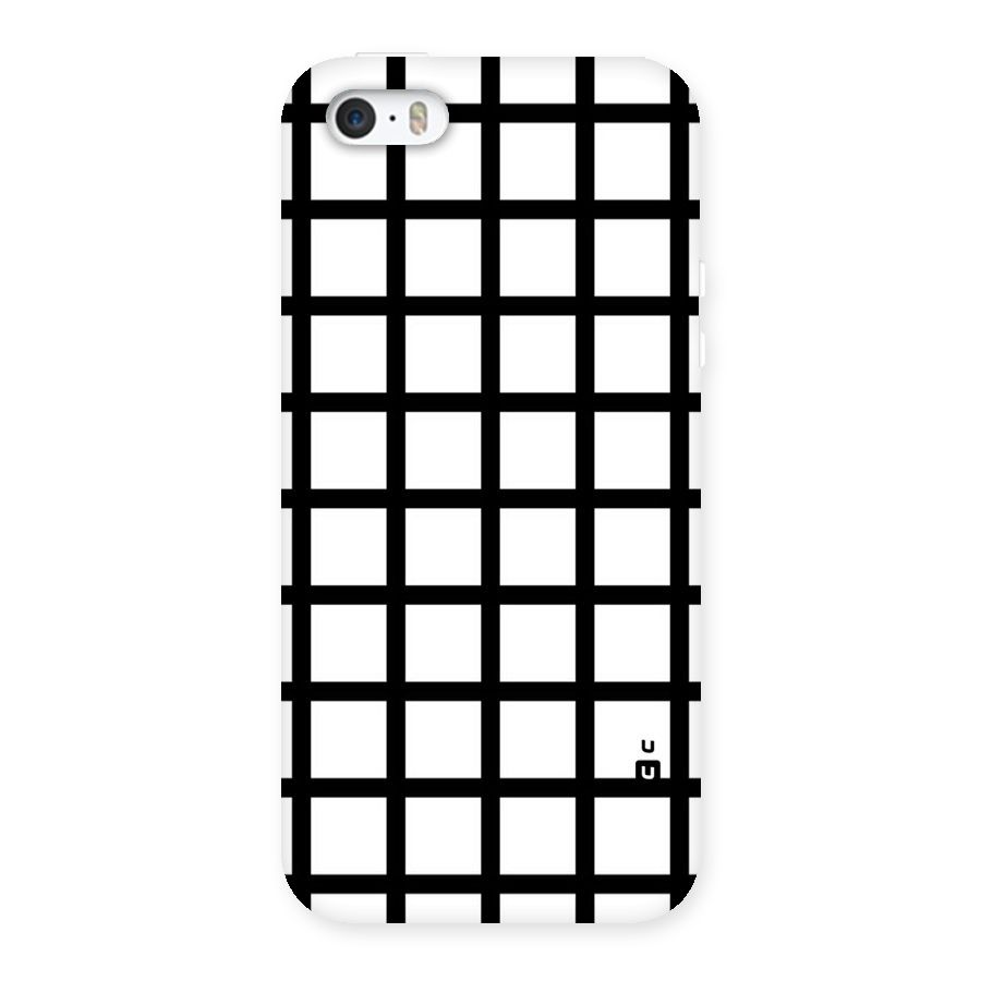 Aesthetic Grid Lines Back Case for iPhone SE