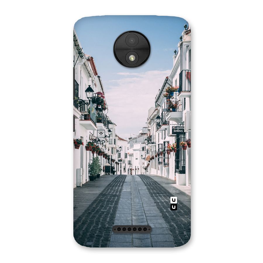 Aesthetic Street Back Case for Moto C