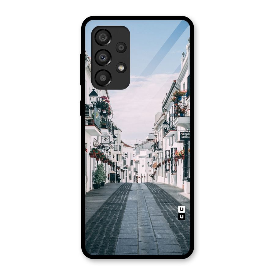 Aesthetic Street Glass Back Case for Galaxy A33 5G
