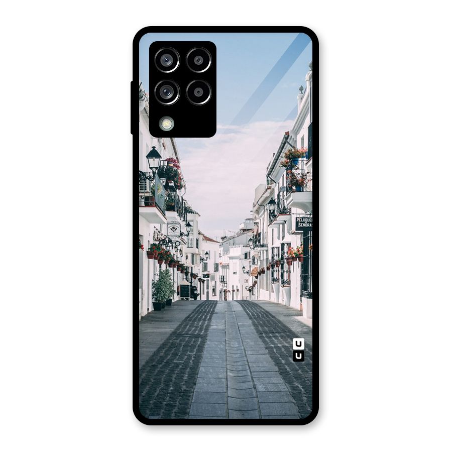 Aesthetic Street Glass Back Case for Galaxy M53 5G