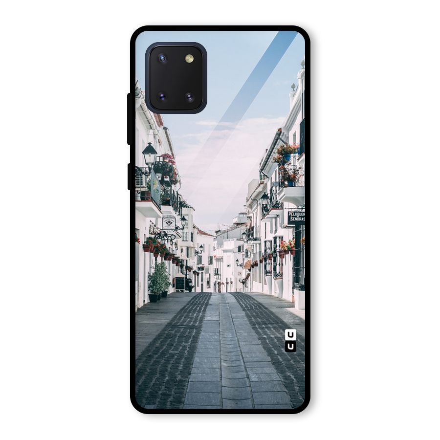 Aesthetic Street Glass Back Case for Galaxy Note 10 Lite