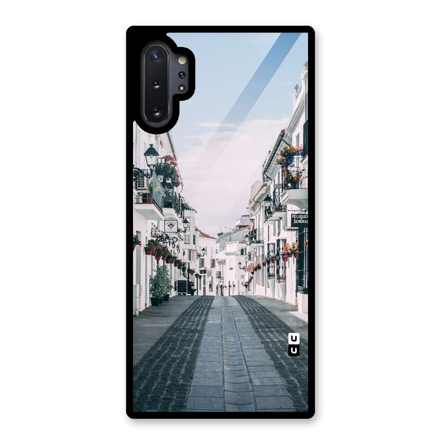 Aesthetic Street Glass Back Case for Galaxy Note 10 Plus