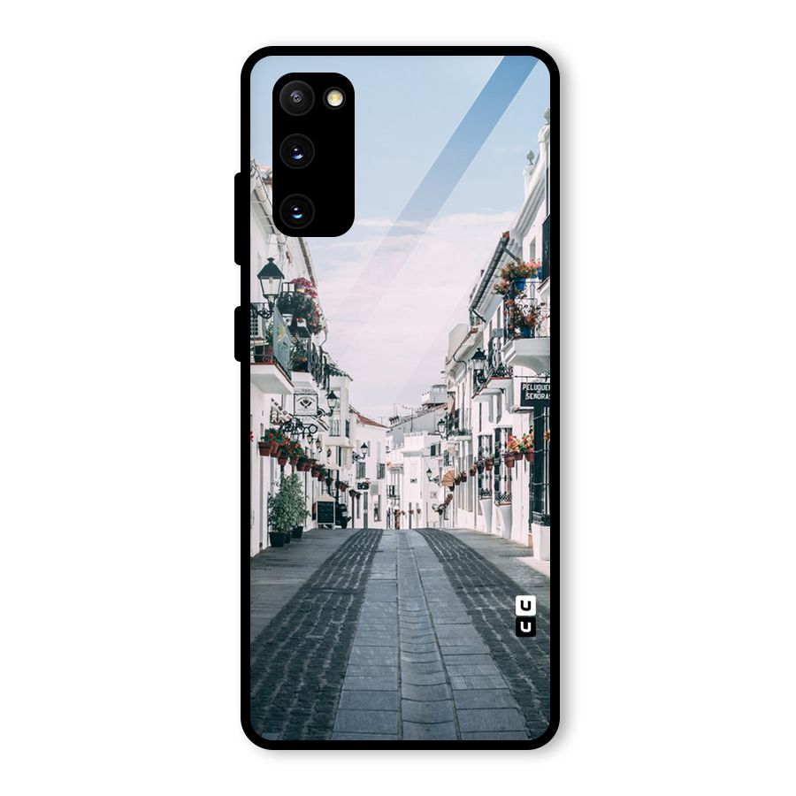 Aesthetic Street Glass Back Case for Galaxy S20 FE