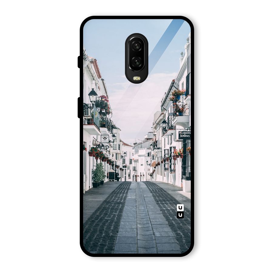 Aesthetic Street Glass Back Case for OnePlus 6T