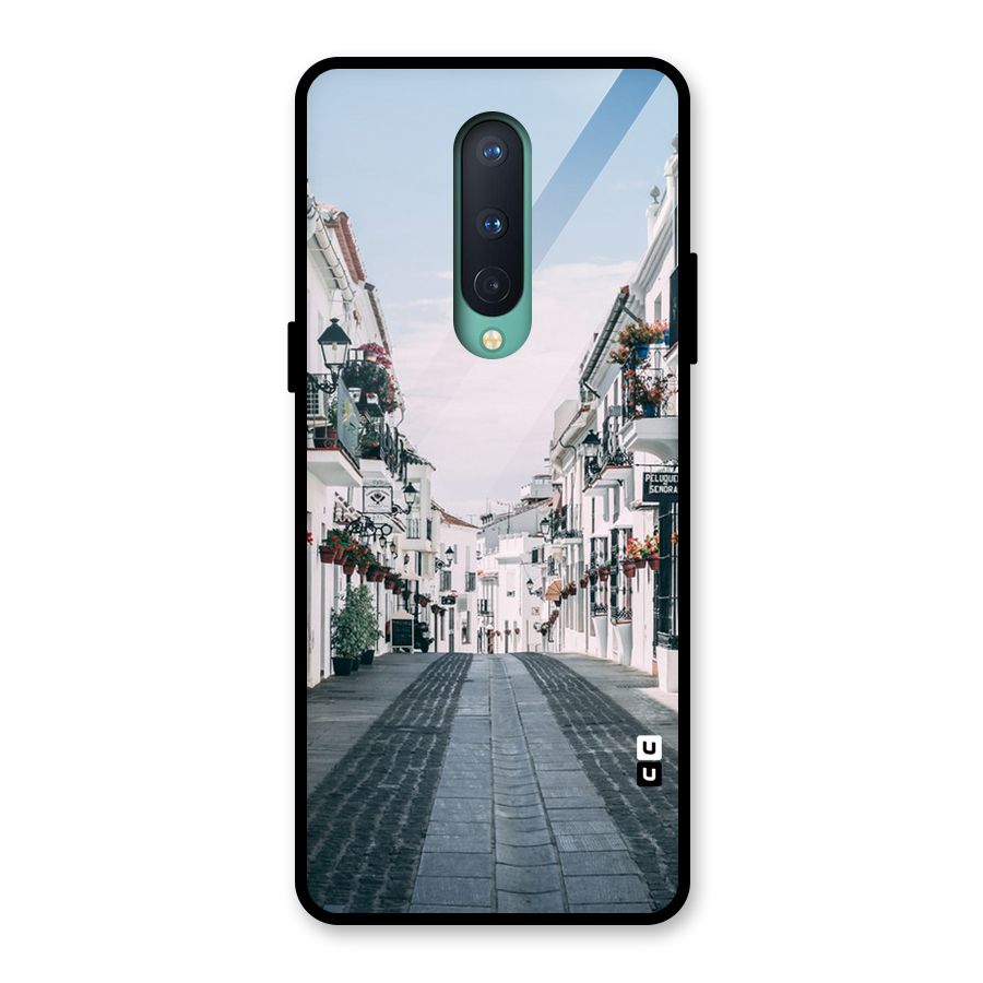 Aesthetic Street Glass Back Case for OnePlus 8