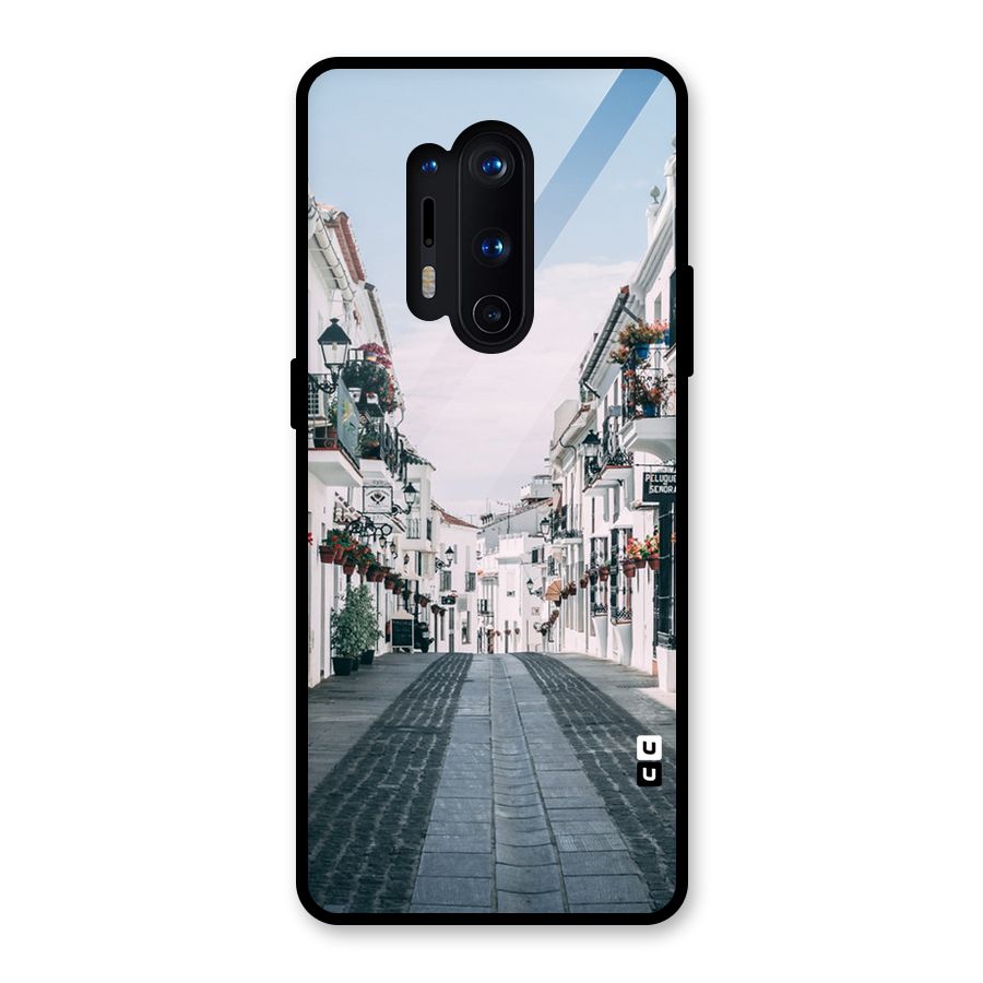 Aesthetic Street Glass Back Case for OnePlus 8 Pro