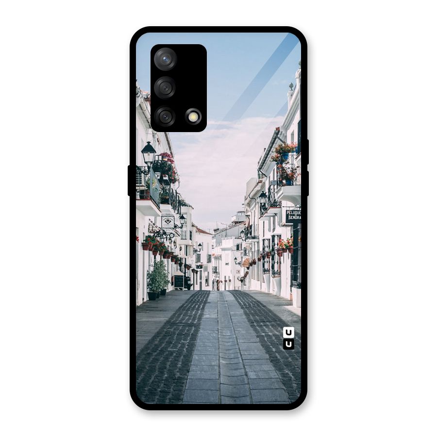 Aesthetic Street Glass Back Case for Oppo F19