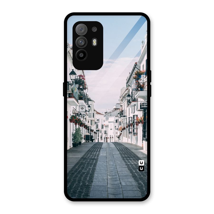 Aesthetic Street Glass Back Case for Oppo F19 Pro Plus 5G