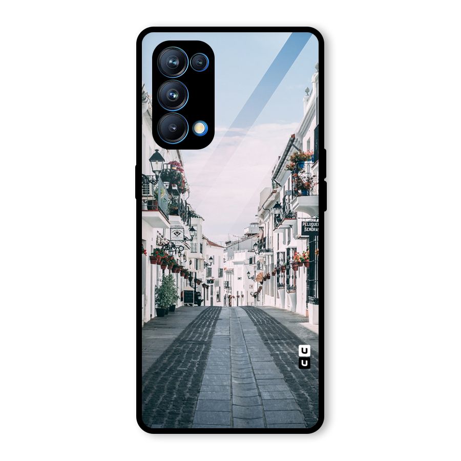 Aesthetic Street Glass Back Case for Oppo Reno5 Pro 5G