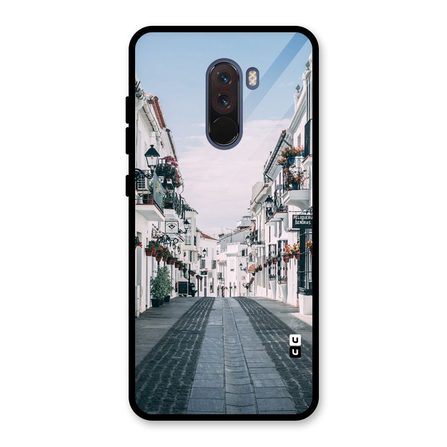 Aesthetic Street Glass Back Case for Poco F1