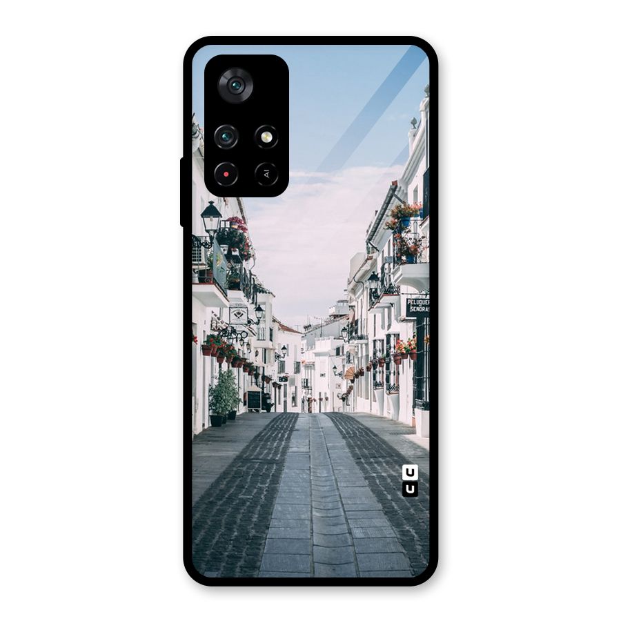Aesthetic Street Glass Back Case for Poco M4 Pro 5G