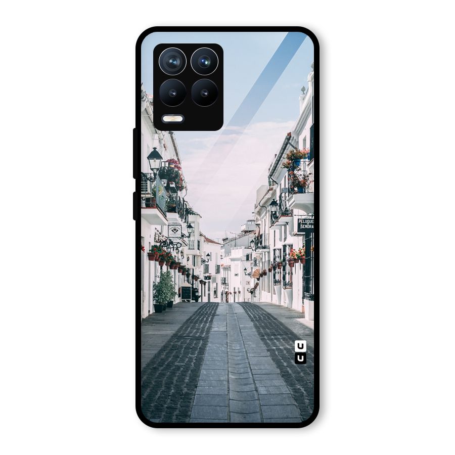 Aesthetic Street Glass Back Case for Realme 8
