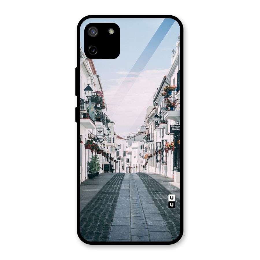 Aesthetic Street Glass Back Case for Realme C11
