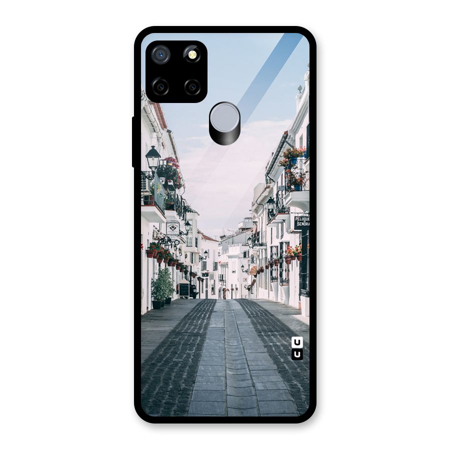 Aesthetic Street Glass Back Case for Realme C12