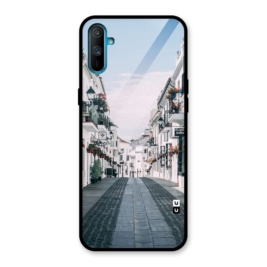 Aesthetic Street Glass Back Case for Realme C3