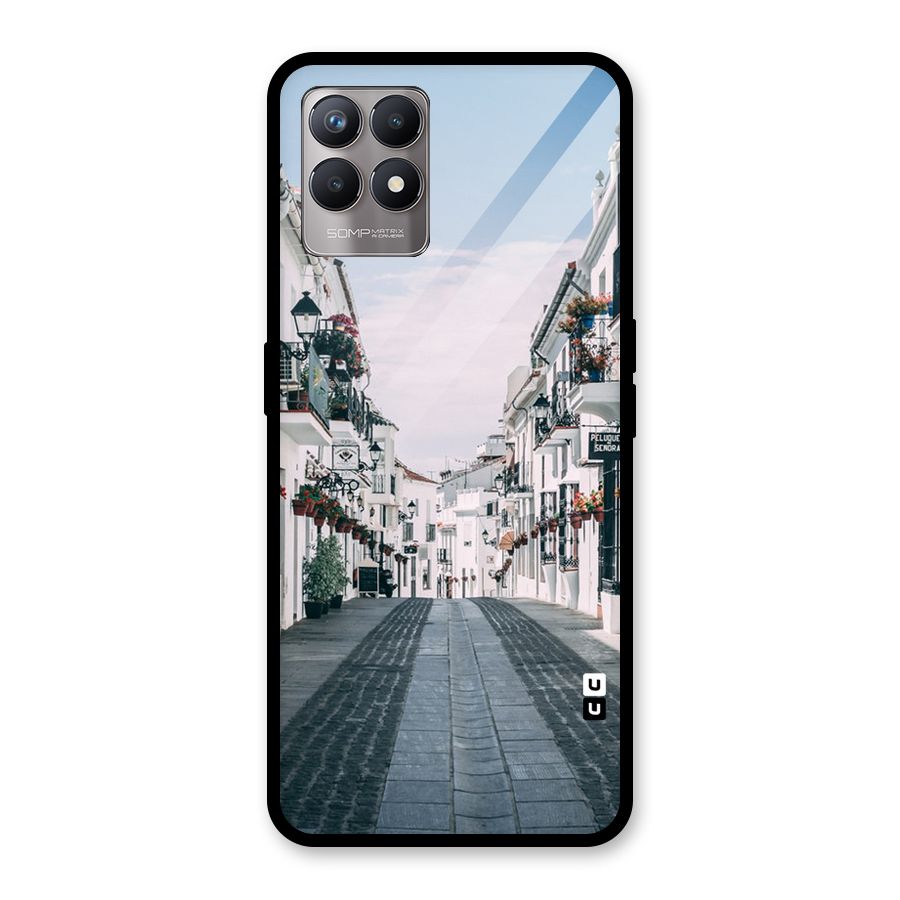 Aesthetic Street Glass Back Case for Realme Narzo 50