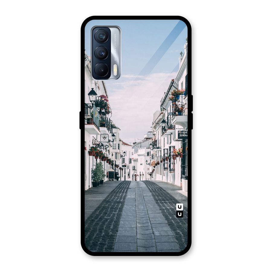 Aesthetic Street Glass Back Case for Realme X7