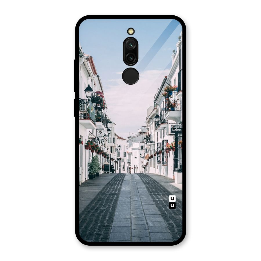 Aesthetic Street Glass Back Case for Redmi 8