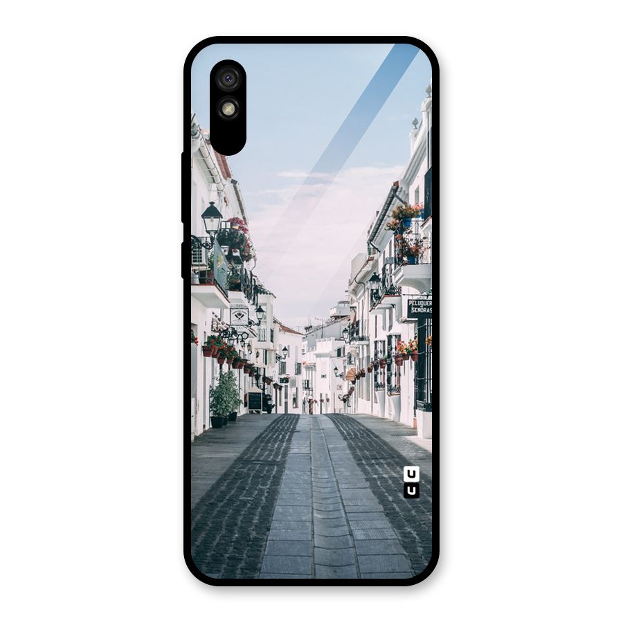Aesthetic Street Glass Back Case for Redmi 9i