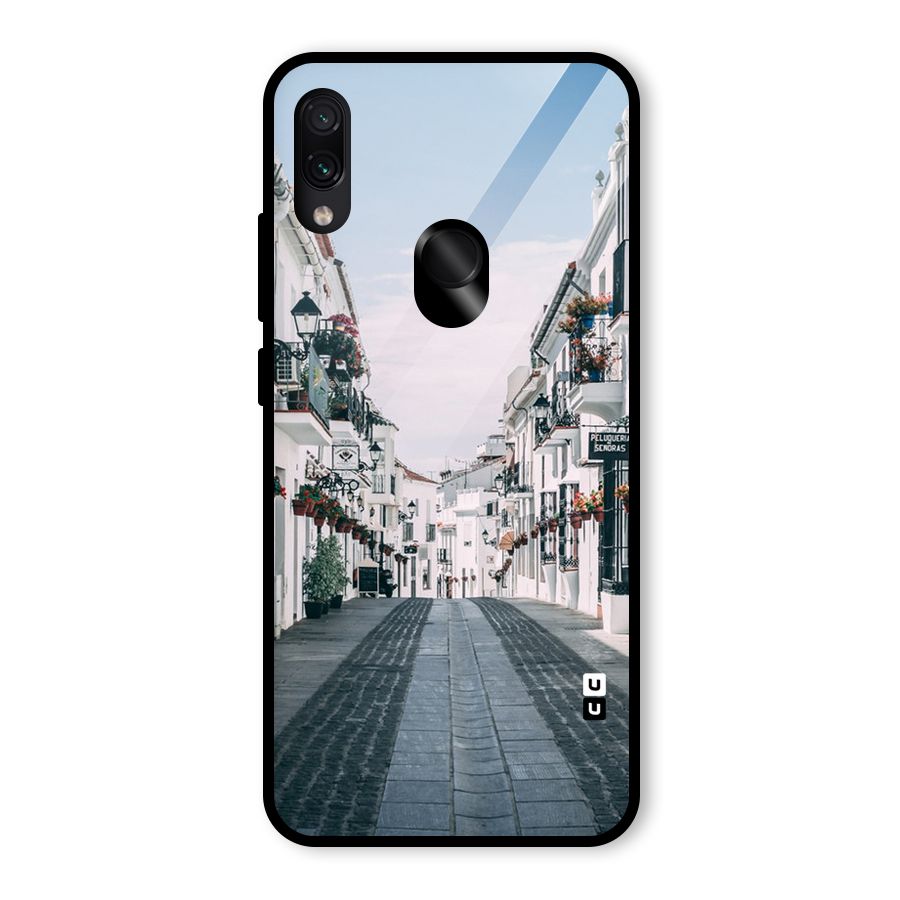 Aesthetic Street Glass Back Case for Redmi Note 7 Pro
