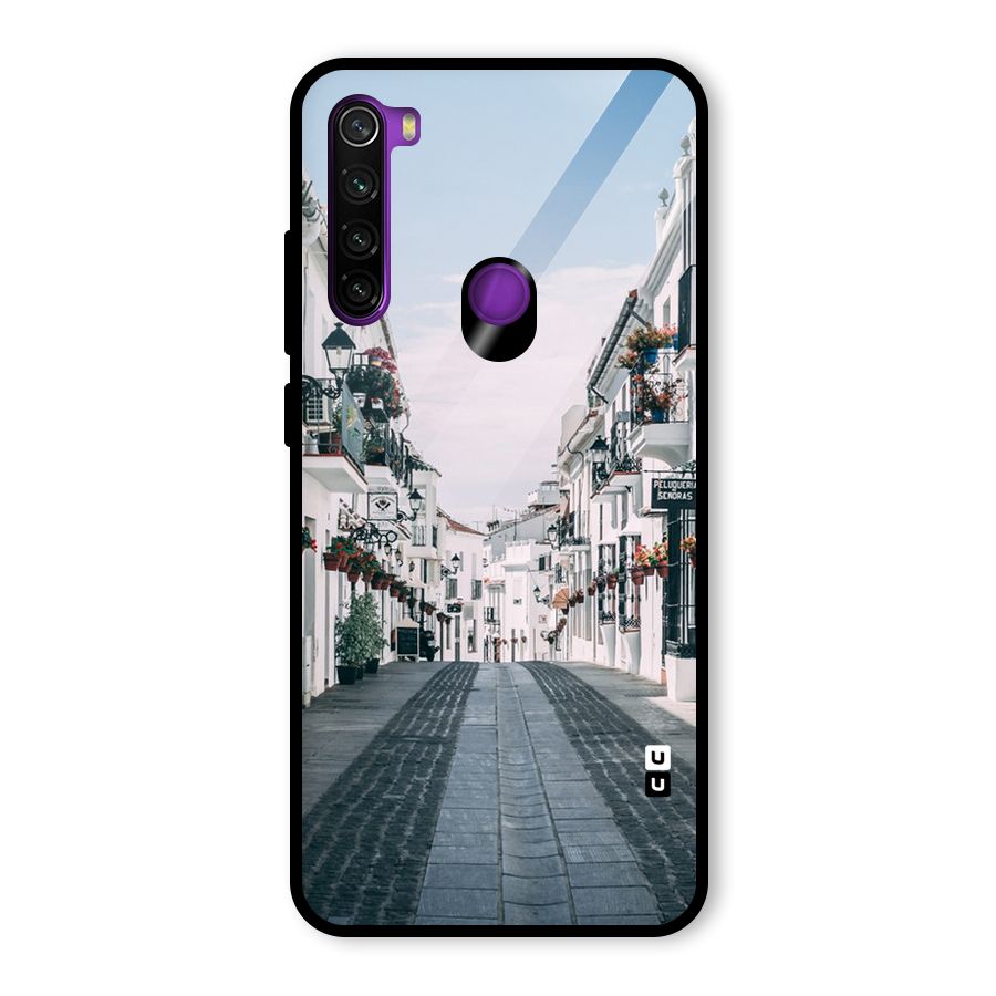 Aesthetic Street Glass Back Case for Redmi Note 8