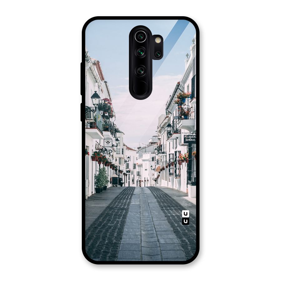 Aesthetic Street Glass Back Case for Redmi Note 8 Pro