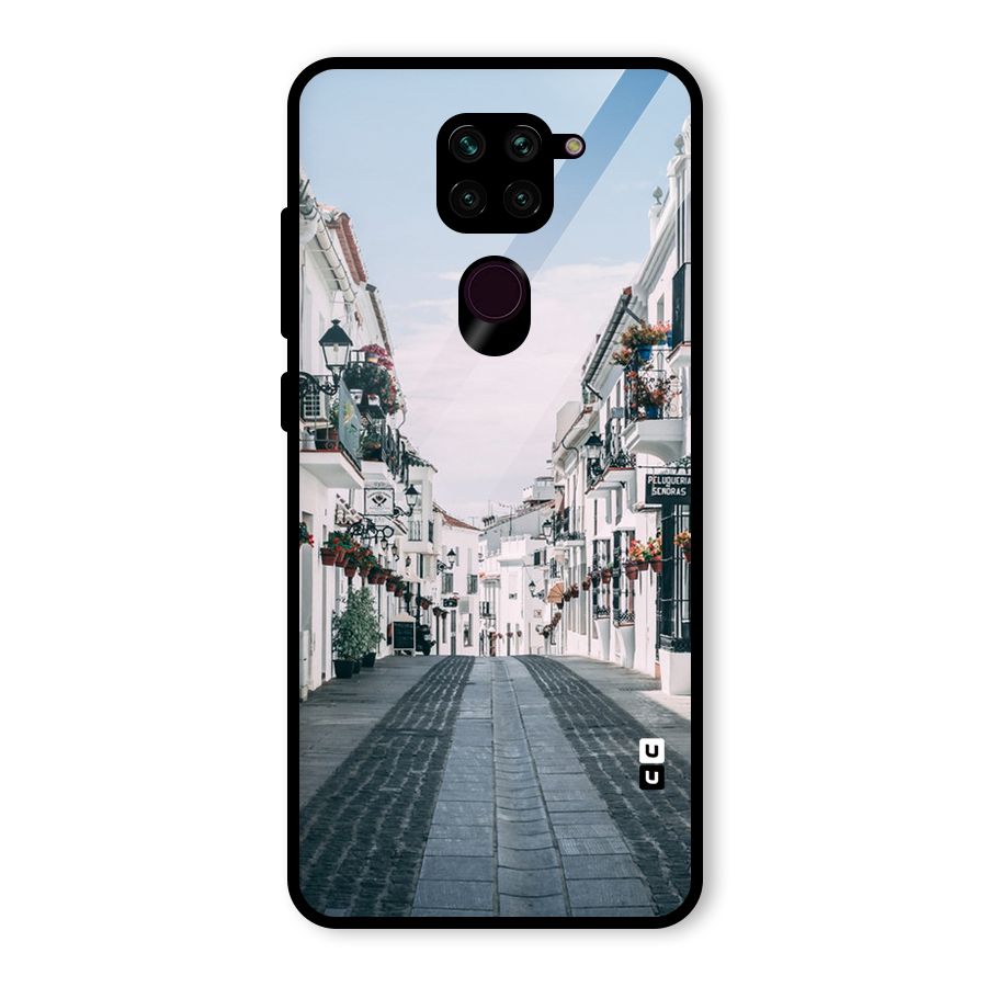 Aesthetic Street Glass Back Case for Redmi Note 9