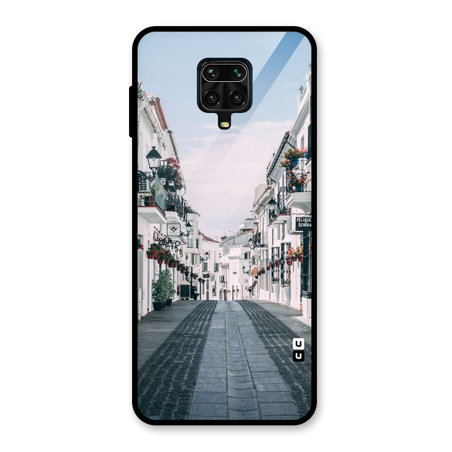 Aesthetic Street Glass Back Case for Redmi Note 9 Pro Max