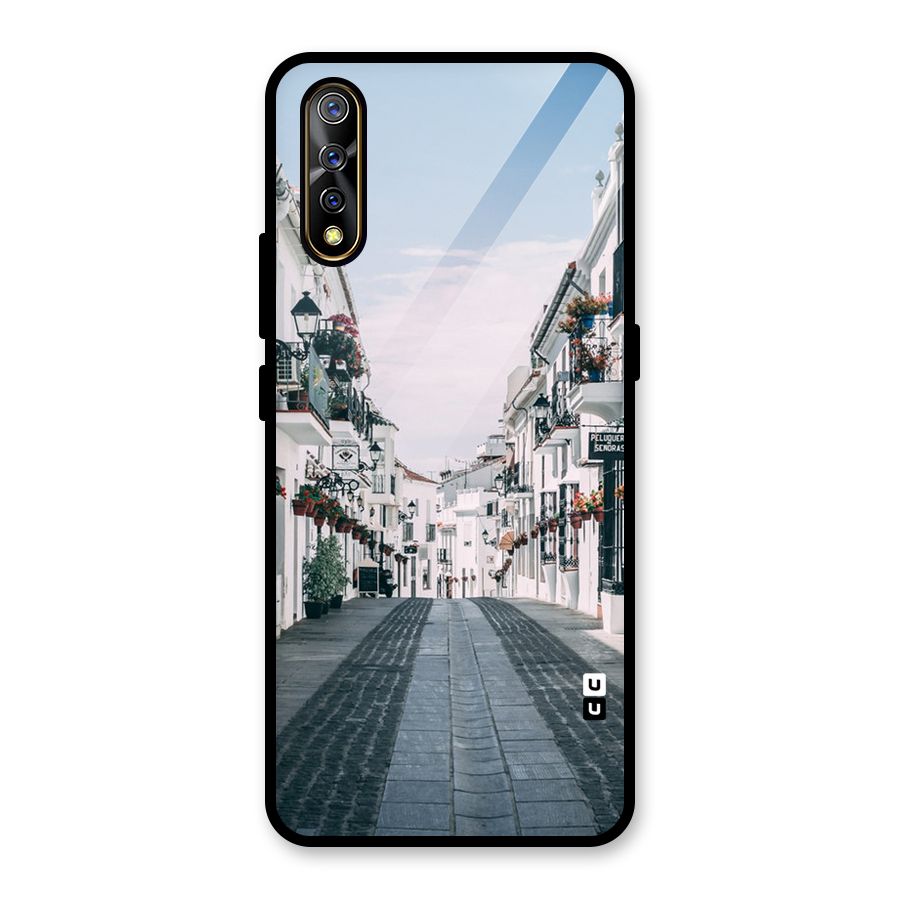 Aesthetic Street Glass Back Case for Vivo S1